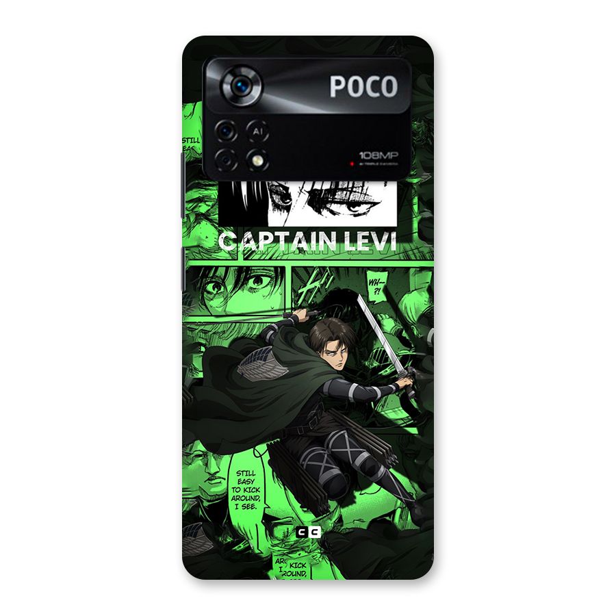 captain Levi Stance Back Case for Poco X4 Pro 5G