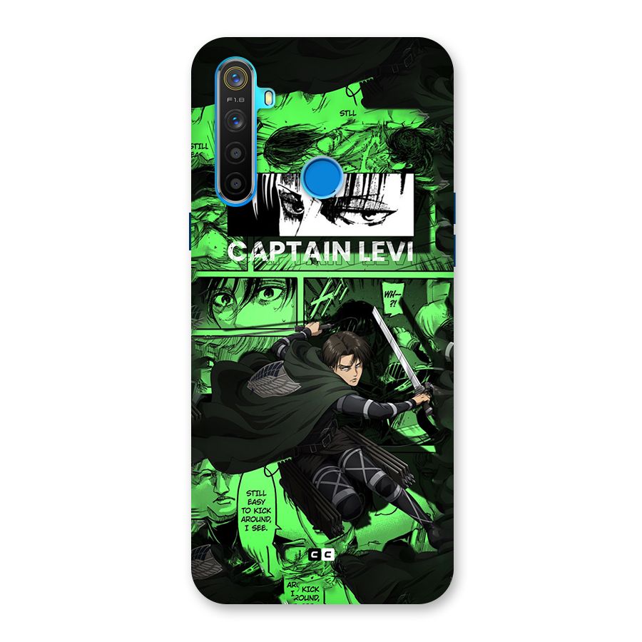 captain Levi Stance Back Case for Realme 5s