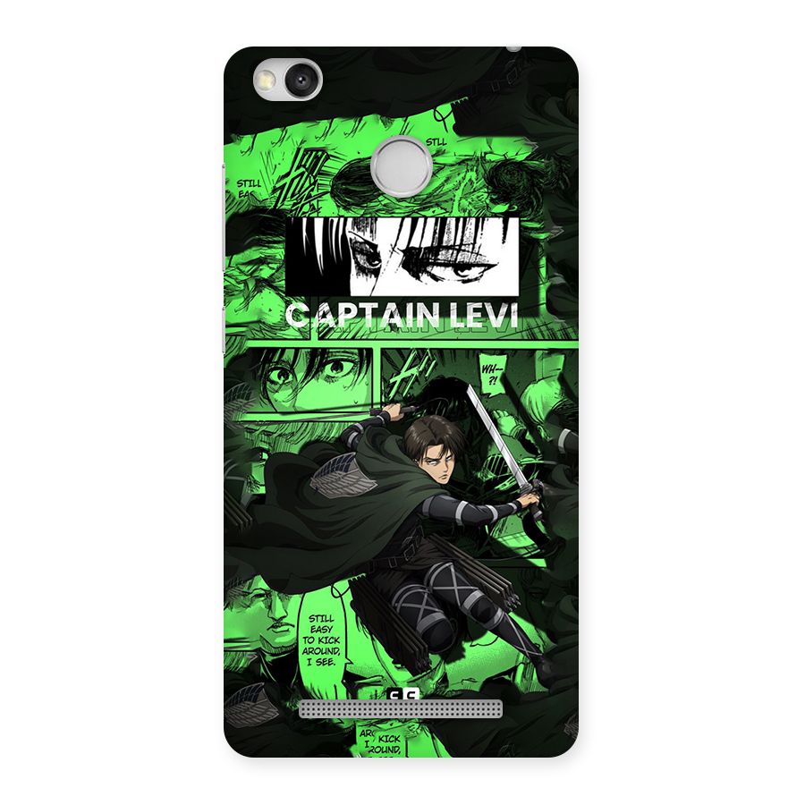 captain Levi Stance Back Case for Redmi 3S Prime