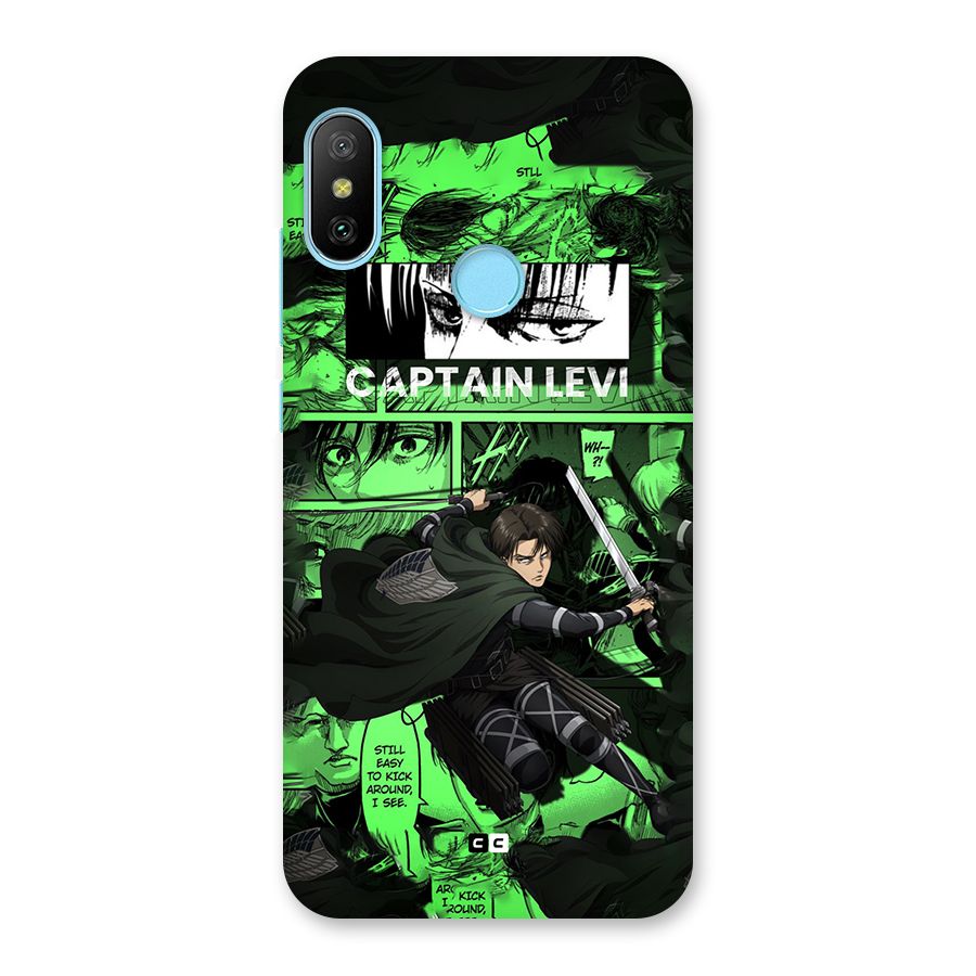 captain Levi Stance Back Case for Redmi 6 Pro