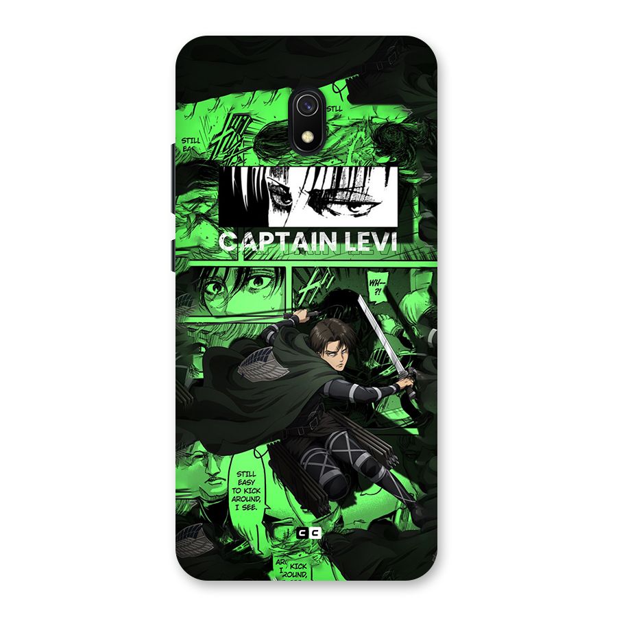 captain Levi Stance Back Case for Redmi 8A