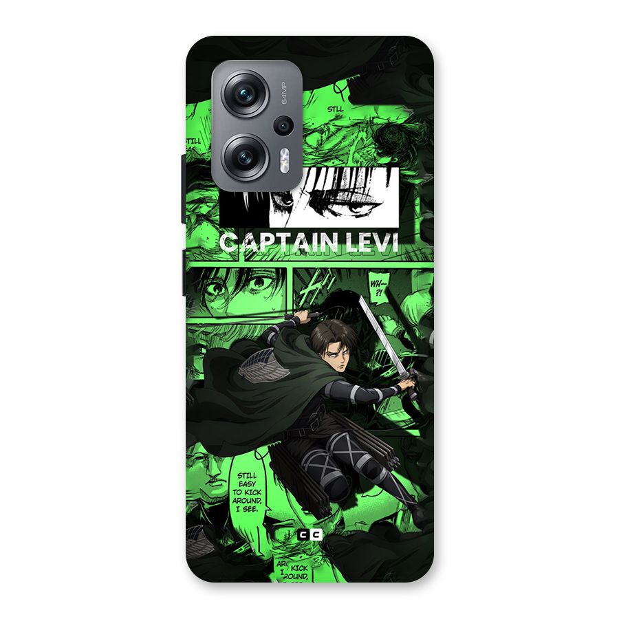 captain Levi Stance Back Case for Redmi K50i