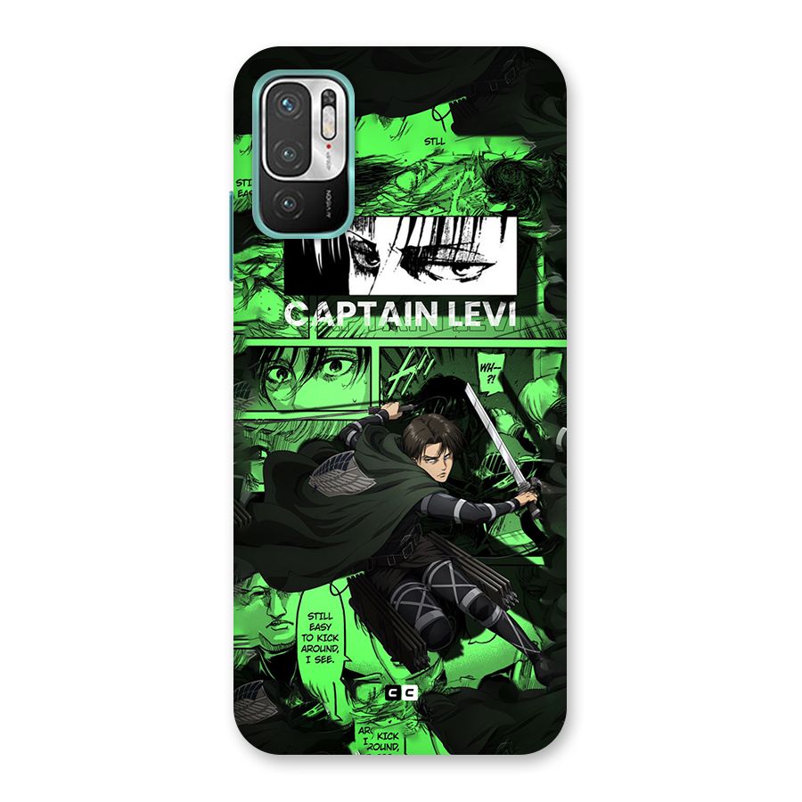captain Levi Stance Back Case for Redmi Note 10T 5G
