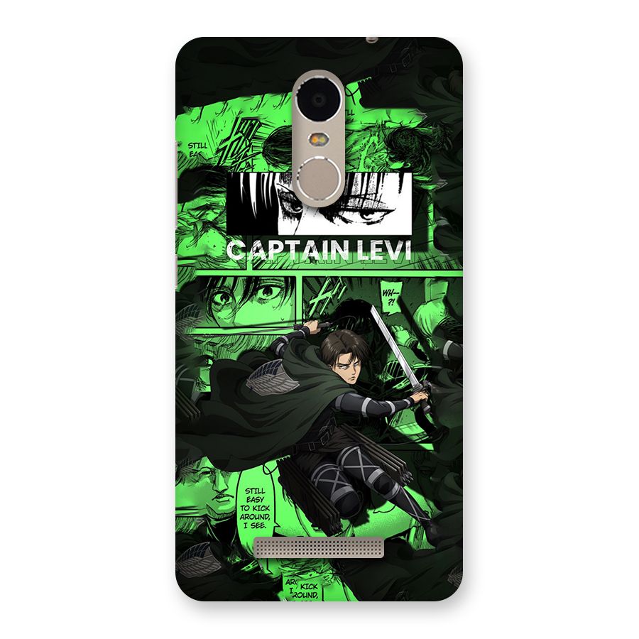 captain Levi Stance Back Case for Redmi Note 3