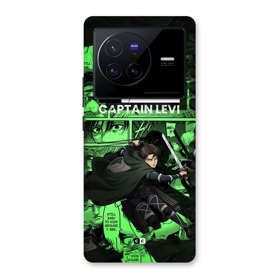 captain Levi Stance Back Case for Vivo X80