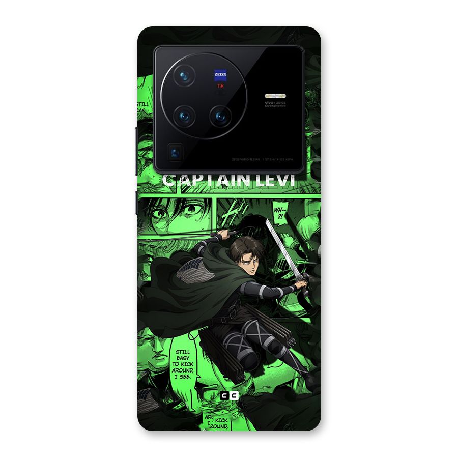 captain Levi Stance Back Case for Vivo X80 Pro