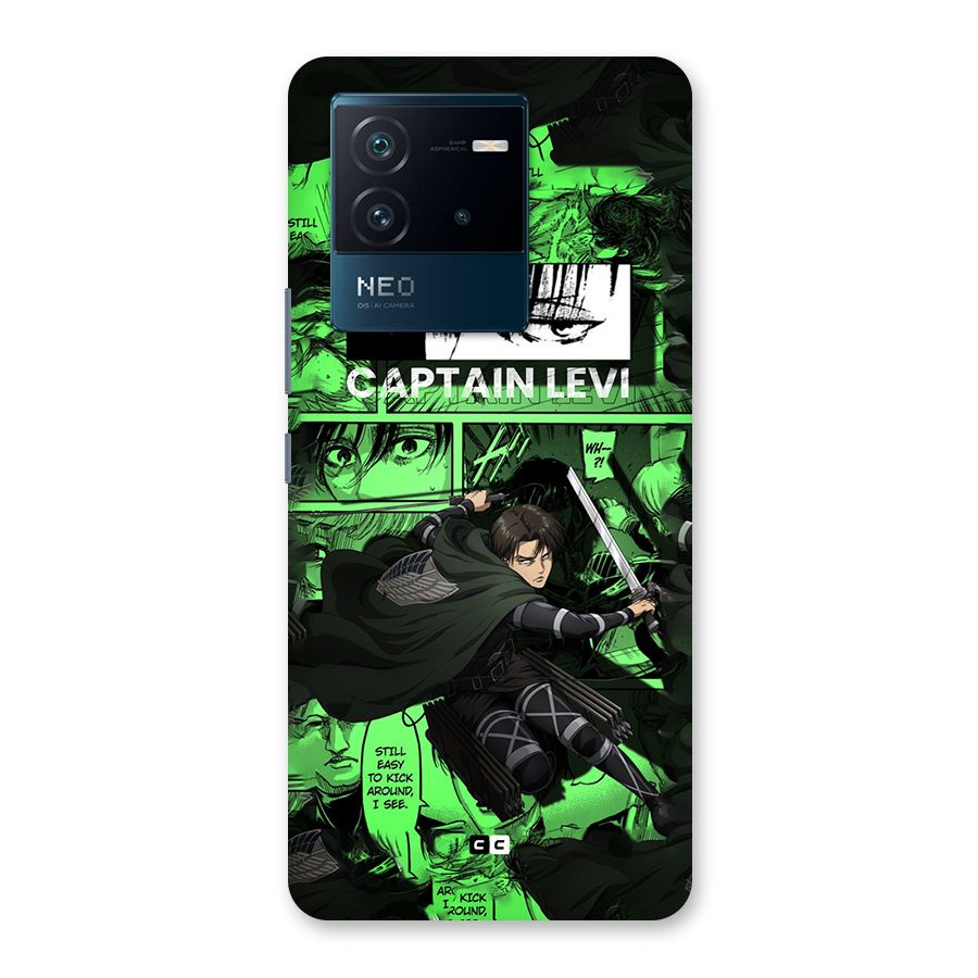 captain Levi Stance Back Case for Vivo iQOO Neo 6 5G