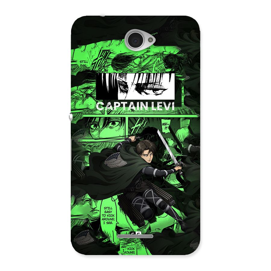 captain Levi Stance Back Case for Xperia E4