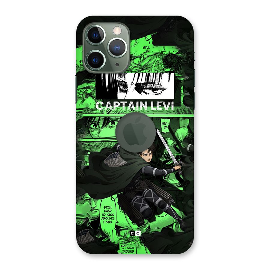 captain Levi Stance Back Case for iPhone 11 Pro Logo Cut