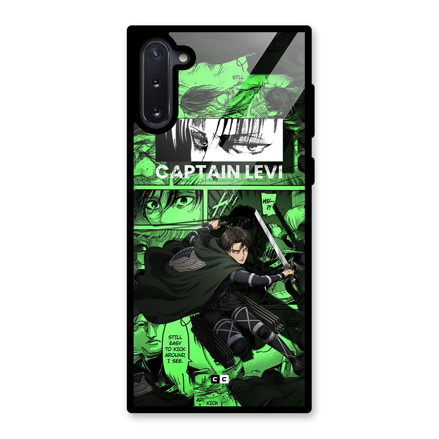 captain Levi Stance Glass Back Case for Galaxy Note 10