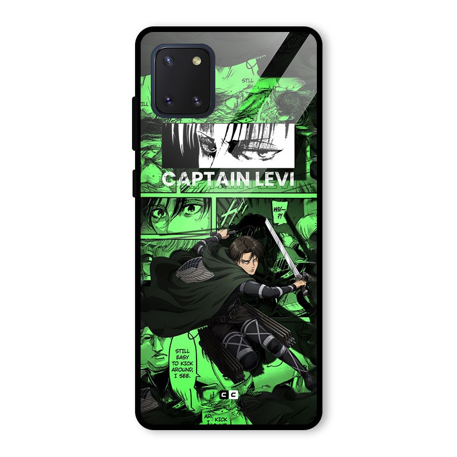 captain Levi Stance Glass Back Case for Galaxy Note 10 Lite