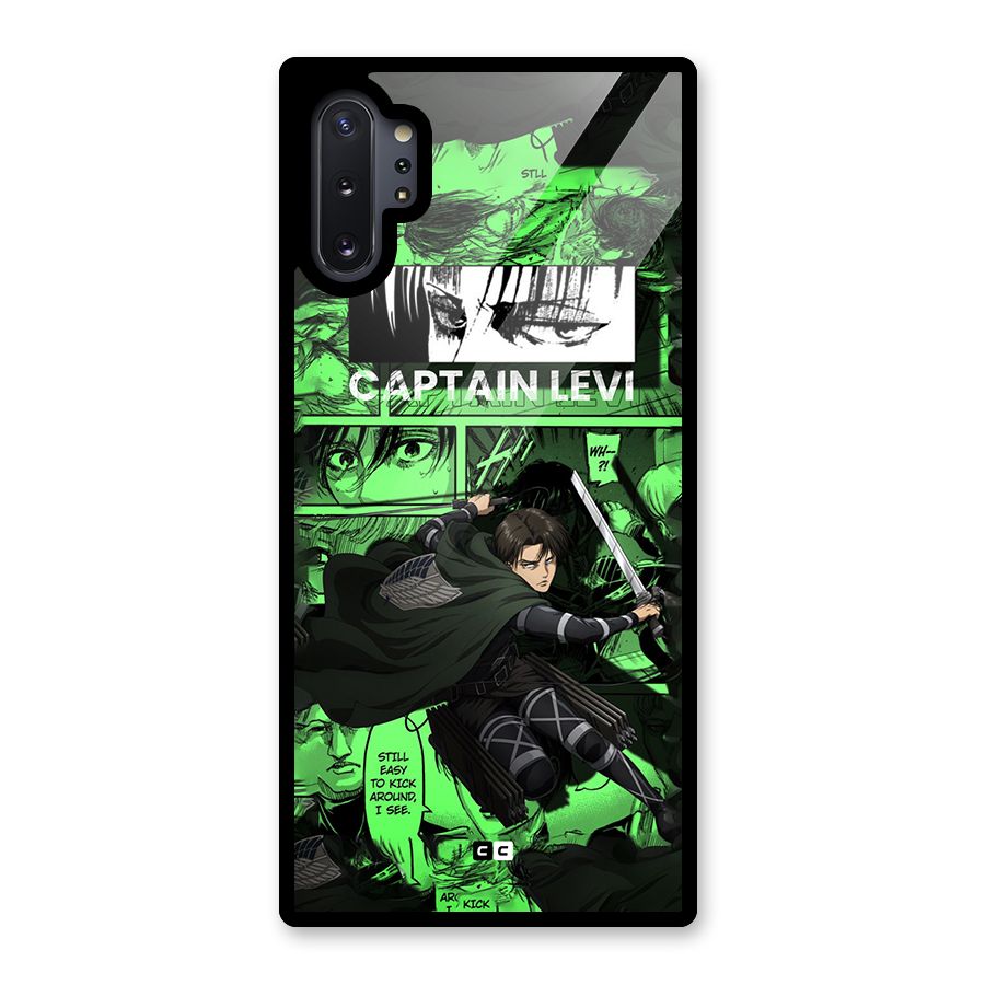 captain Levi Stance Glass Back Case for Galaxy Note 10 Plus