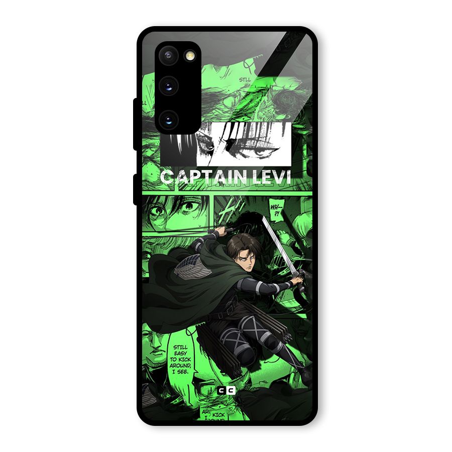 captain Levi Stance Glass Back Case for Galaxy S20 FE 5G