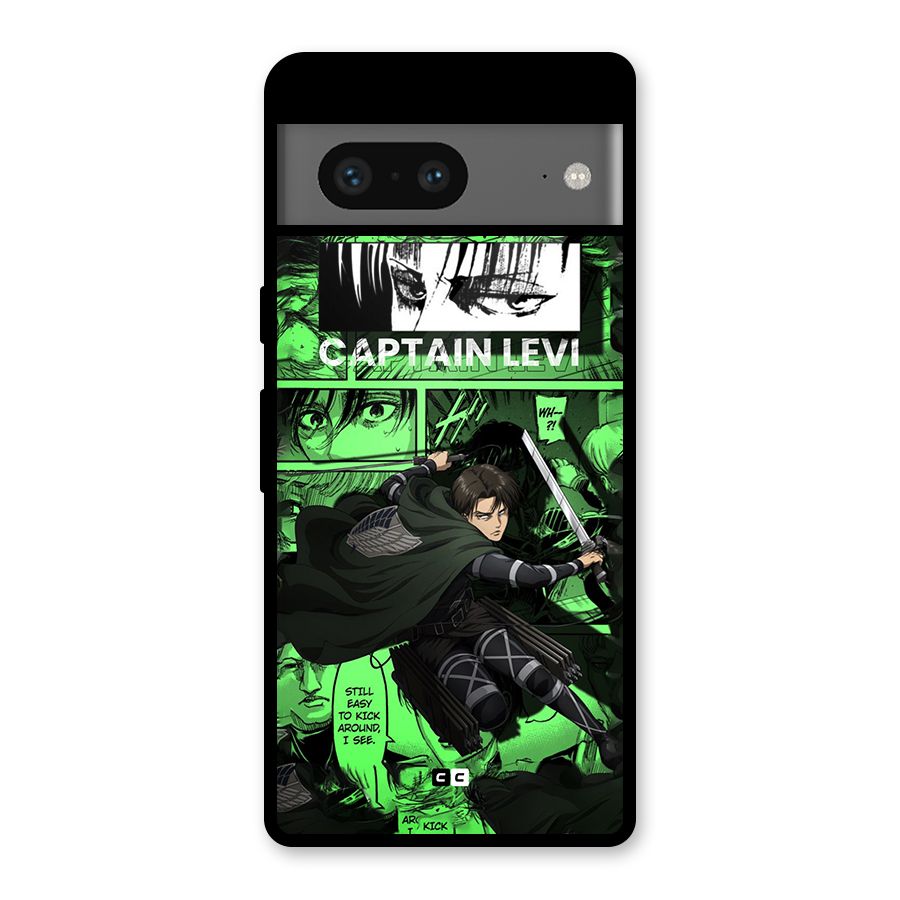 captain Levi Stance Glass Back Case for Google Pixel 7