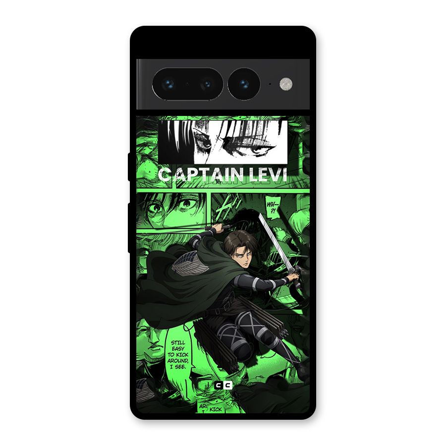 captain Levi Stance Glass Back Case for Google Pixel 7 Pro