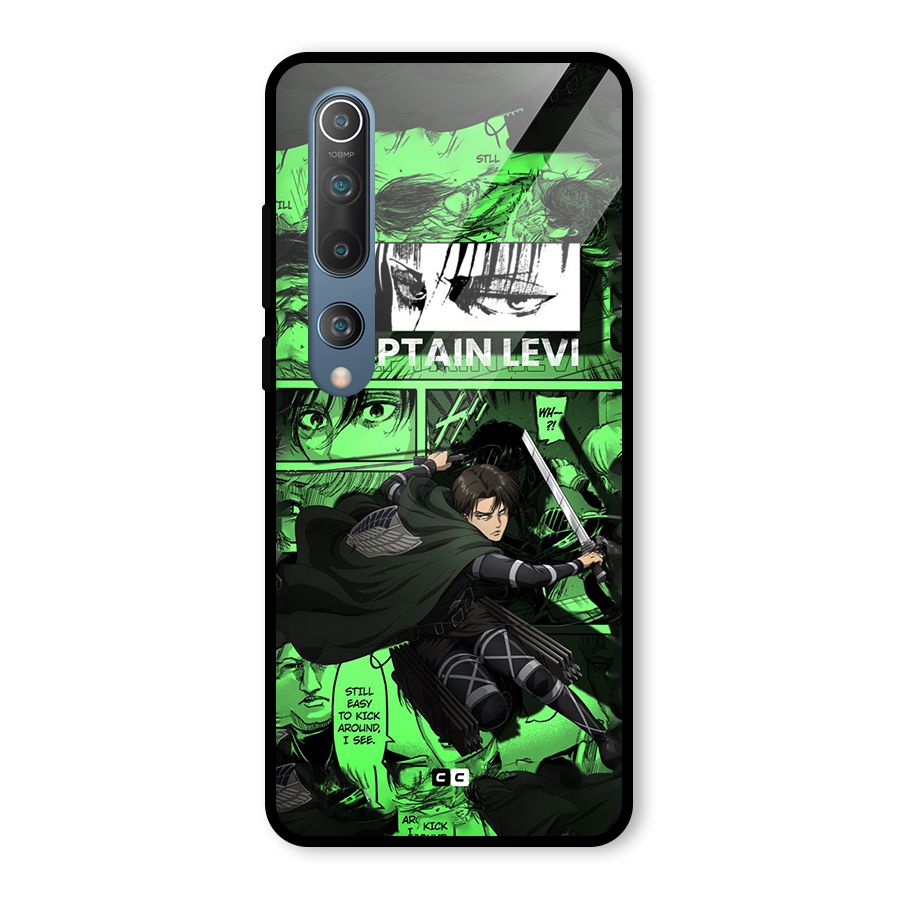 captain Levi Stance Glass Back Case for Mi 10