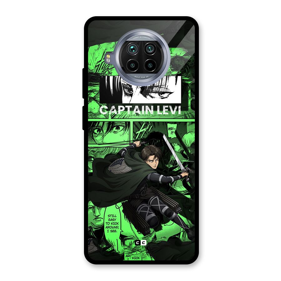captain Levi Stance Glass Back Case for Mi 10i