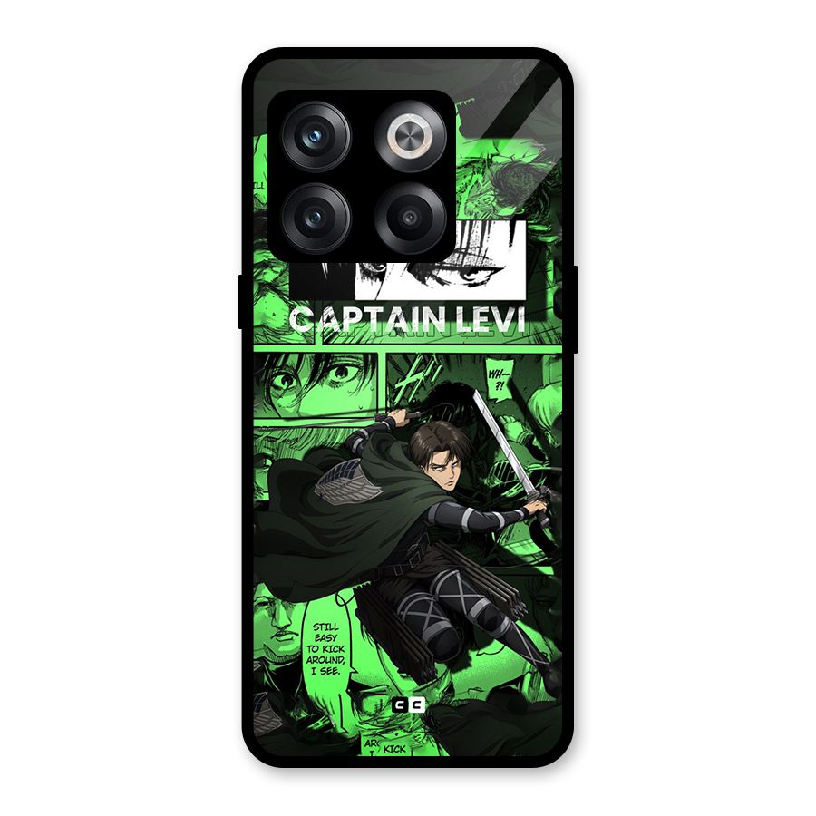captain Levi Stance Glass Back Case for OnePlus 10T