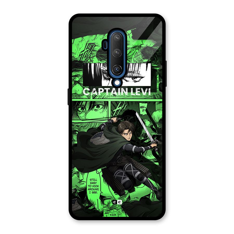 captain Levi Stance Glass Back Case for OnePlus 7T Pro