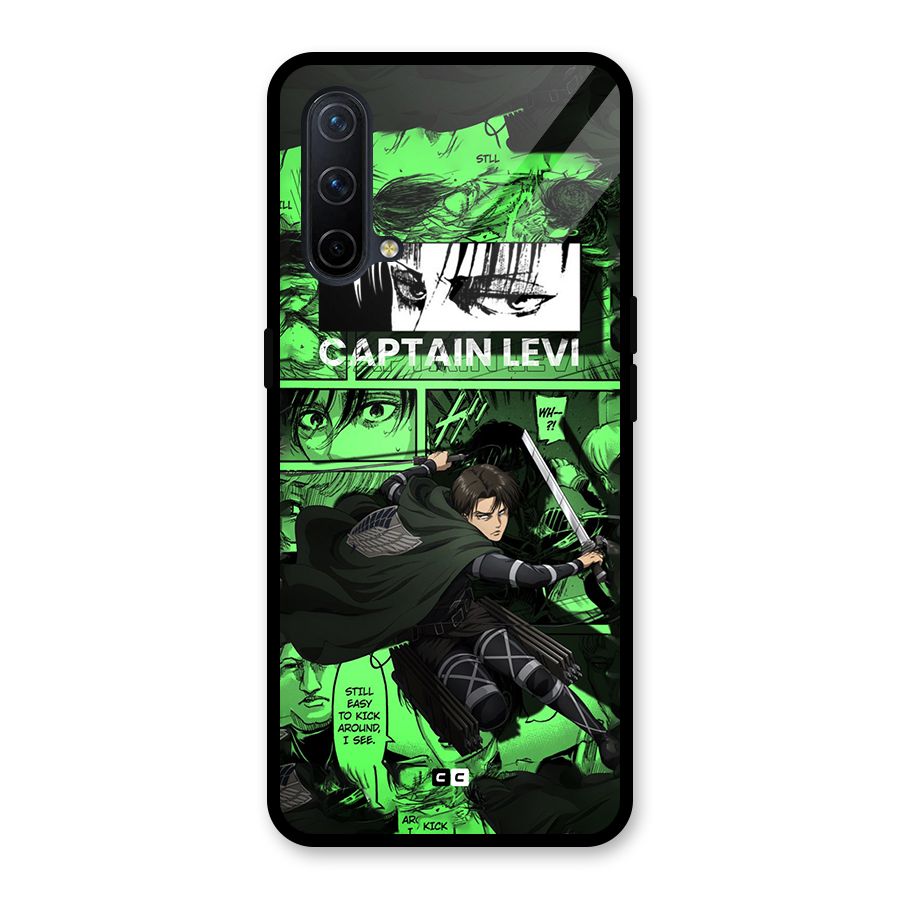 captain Levi Stance Glass Back Case for OnePlus Nord CE 5G