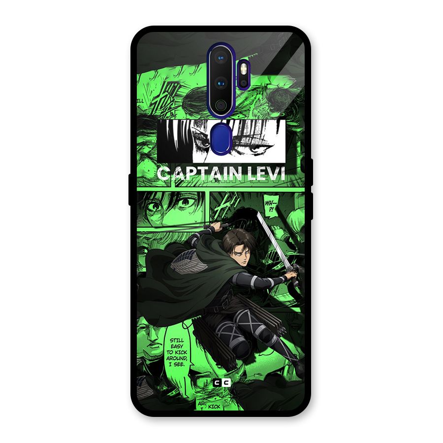 captain Levi Stance Glass Back Case for Oppo A9 (2020)