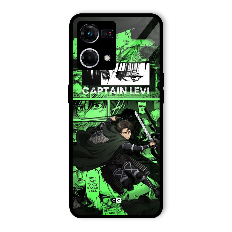 captain Levi Stance Glass Back Case for Oppo F21s Pro 4G
