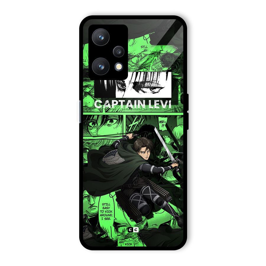 captain Levi Stance Glass Back Case for Realme 9 Pro 5G