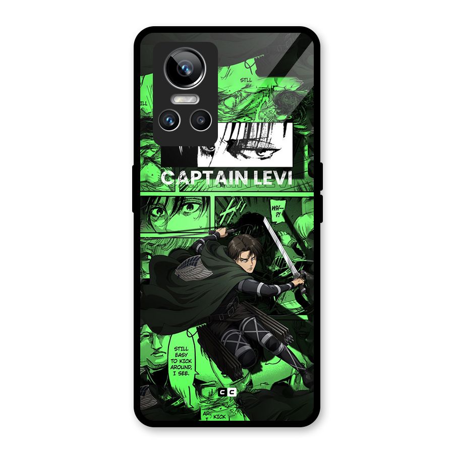 captain Levi Stance Glass Back Case for Realme GT Neo 3