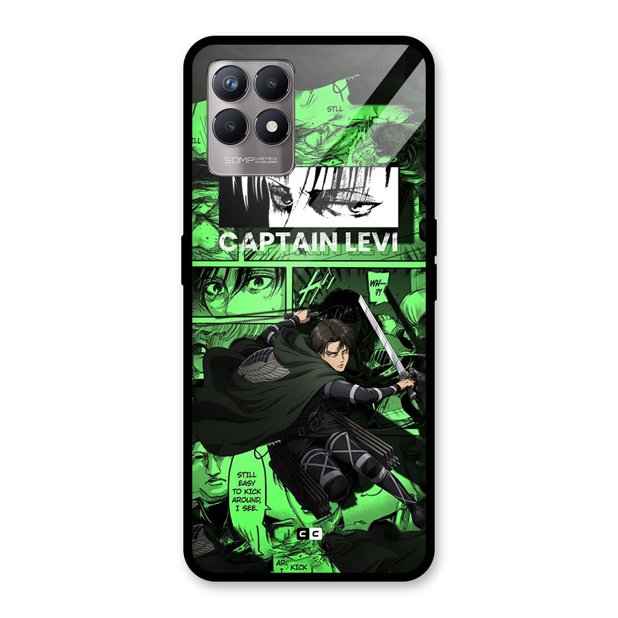 captain Levi Stance Glass Back Case for Realme Narzo 50