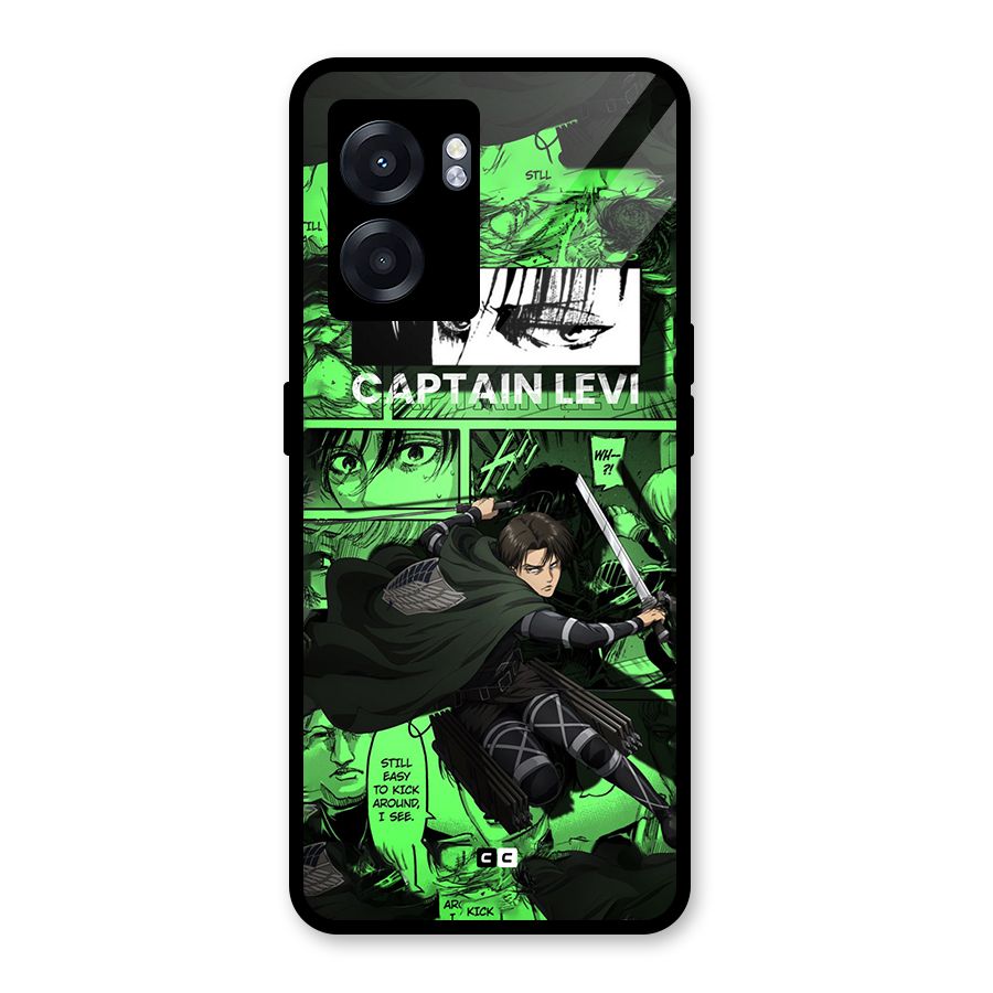 captain Levi Stance Glass Back Case for Realme Narzo 50 5G