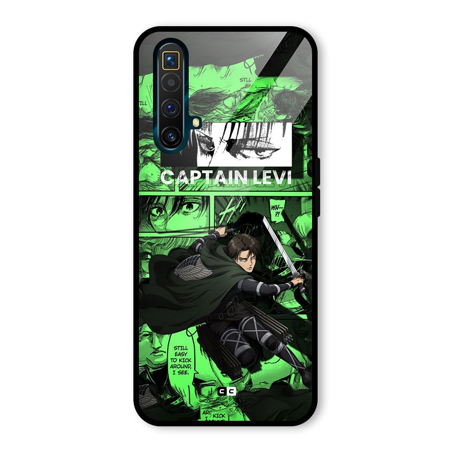 captain Levi Stance Glass Back Case for Realme X3