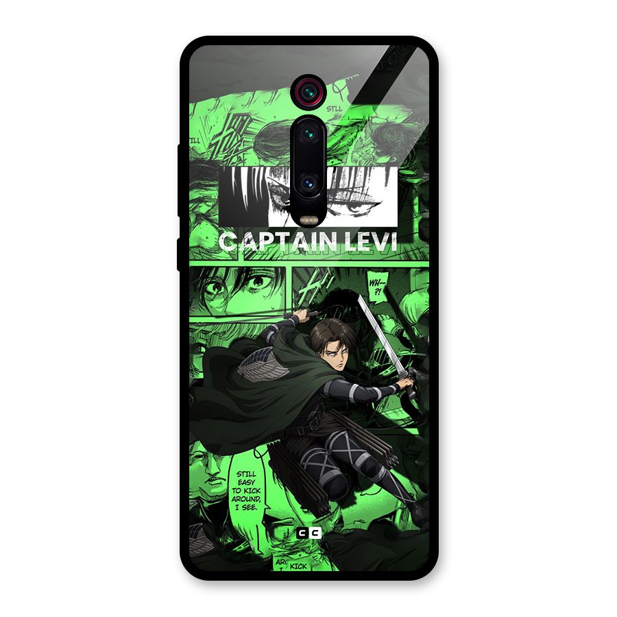captain Levi Stance Glass Back Case for Redmi K20