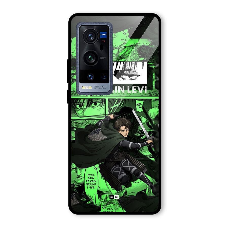captain Levi Stance Glass Back Case for Vivo X60 Pro Plus