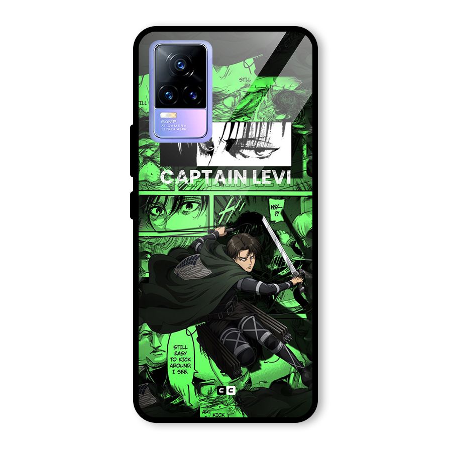 captain Levi Stance Glass Back Case for Vivo Y73