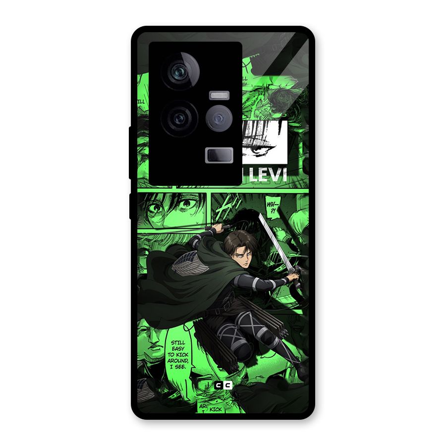 captain Levi Stance Glass Back Case for Vivo iQOO 11 5G