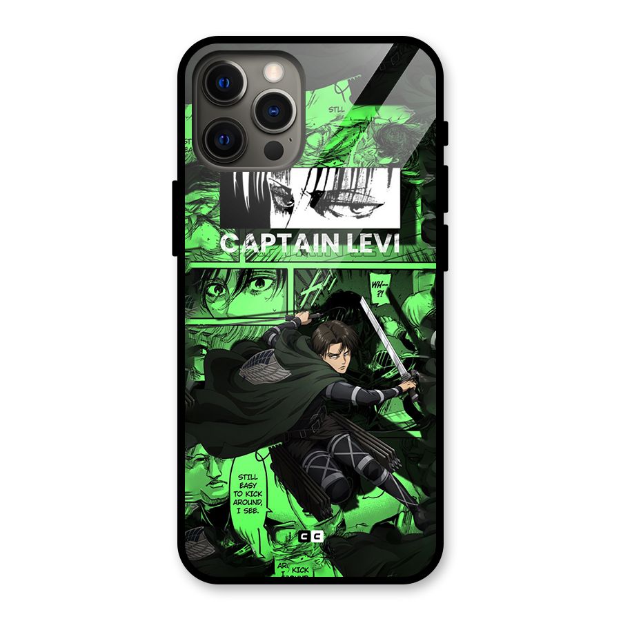 captain Levi Stance Glass Back Case for iPhone 12 Pro Max