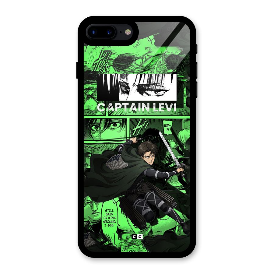 captain Levi Stance Glass Back Case for iPhone 7 Plus