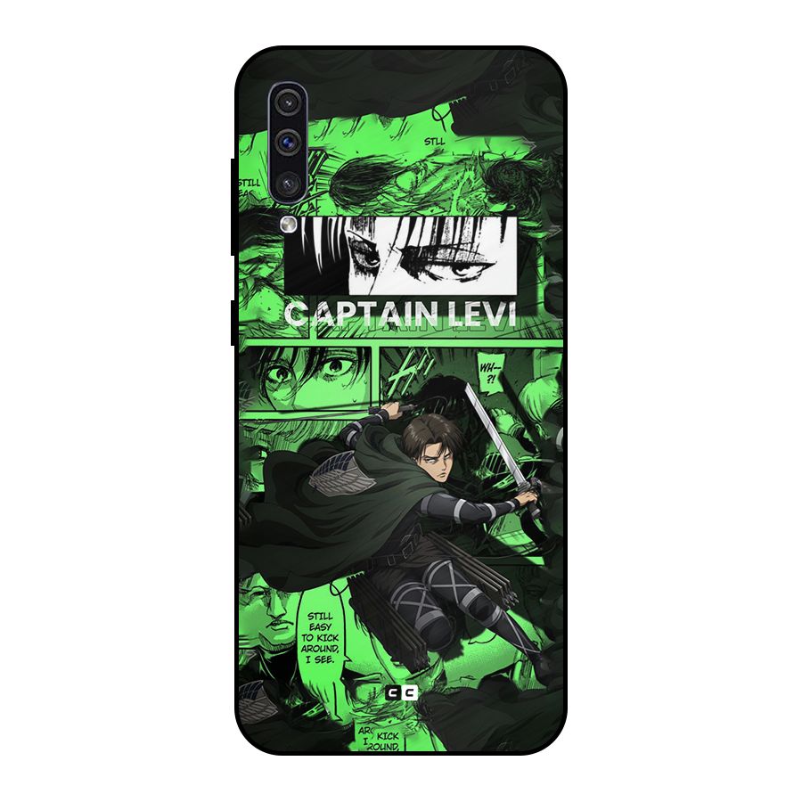 captain Levi Stance Metal Back Case for Galaxy A30s