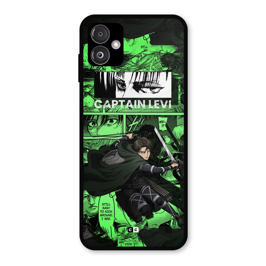 captain Levi Stance Metal Back Case for Galaxy F14