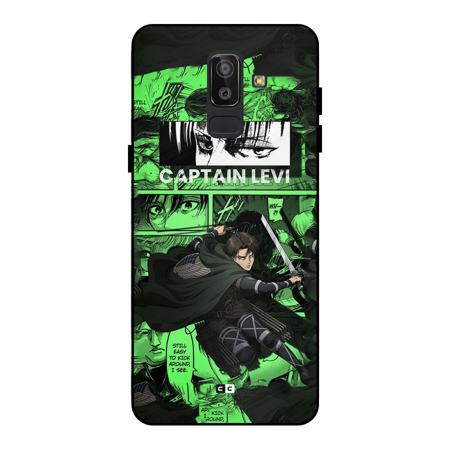 captain Levi Stance Metal Back Case for Galaxy J8