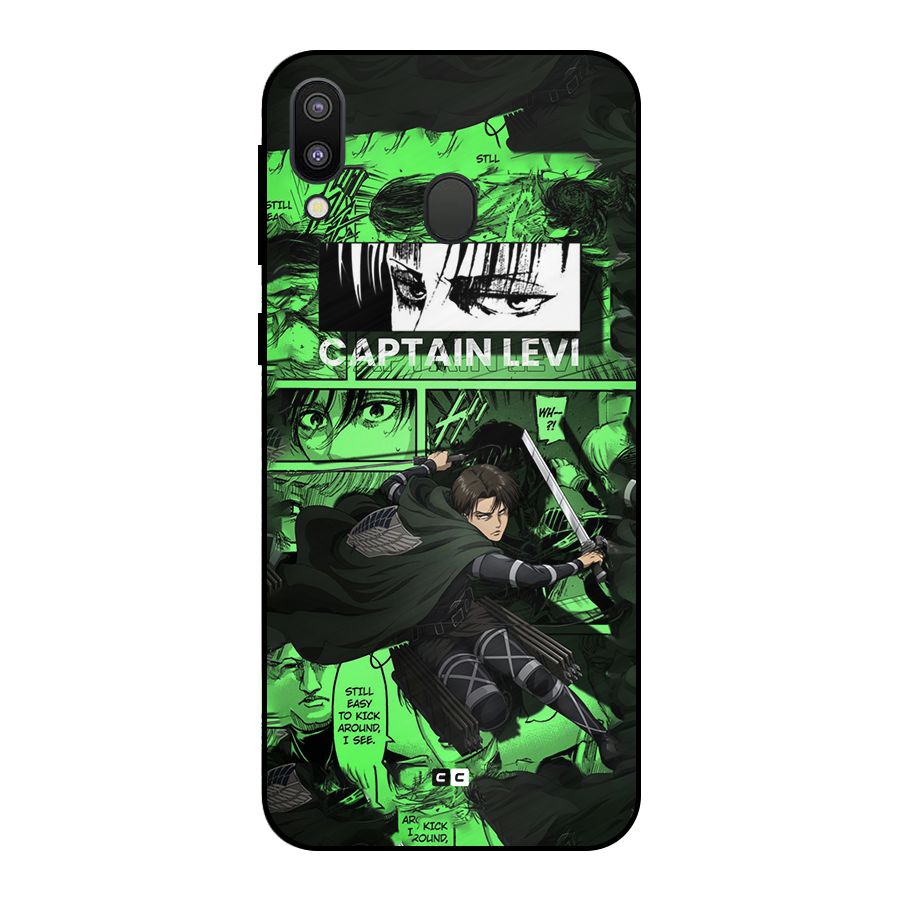 captain Levi Stance Metal Back Case for Galaxy M20