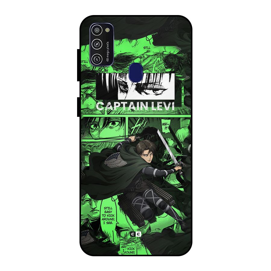 captain Levi Stance Metal Back Case for Galaxy M30s