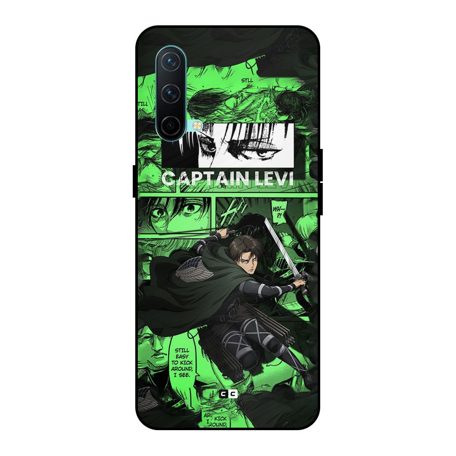 captain Levi Stance Metal Back Case for OnePlus Nord CE 5G