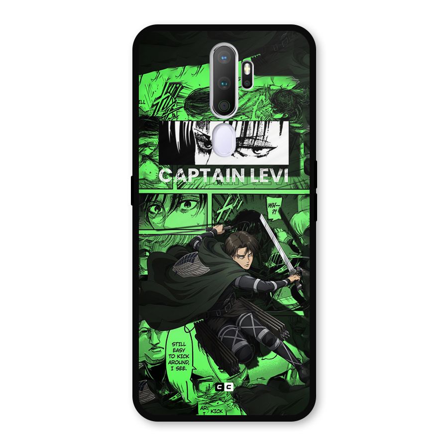 captain Levi Stance Metal Back Case for Oppo A9 (2020)