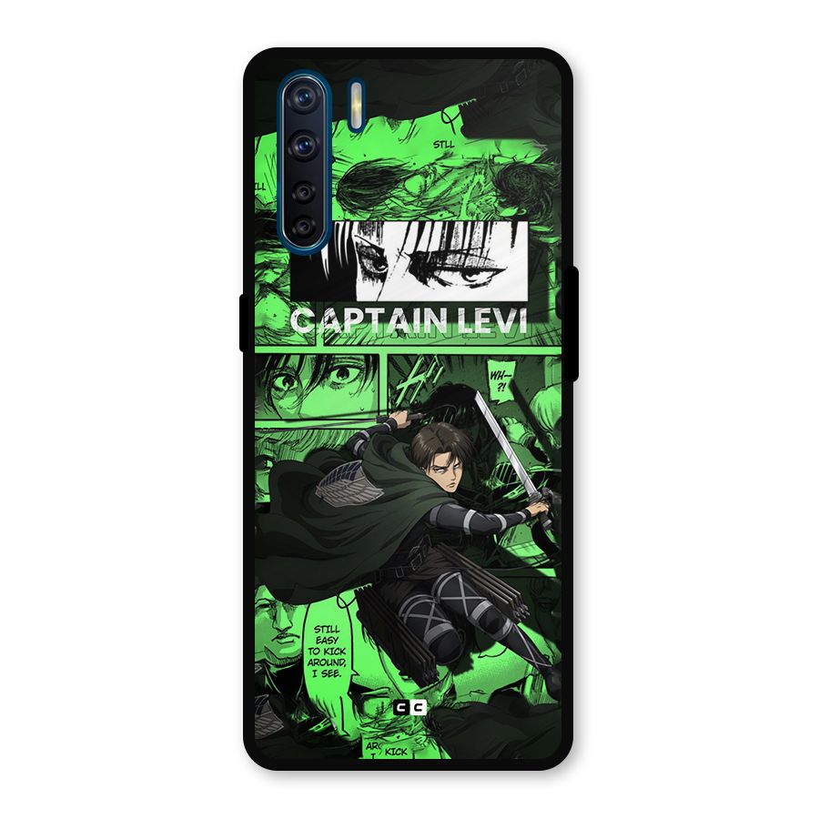captain Levi Stance Metal Back Case for Oppo F15