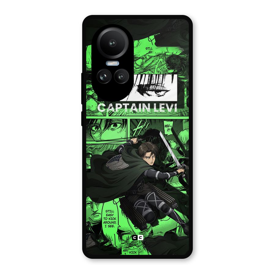 captain Levi Stance Metal Back Case for Oppo Reno10