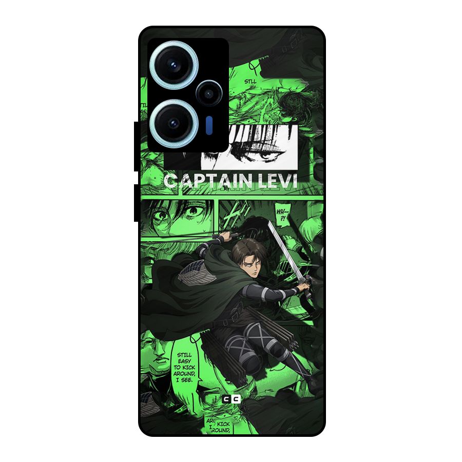 captain Levi Stance Metal Back Case for Poco F5