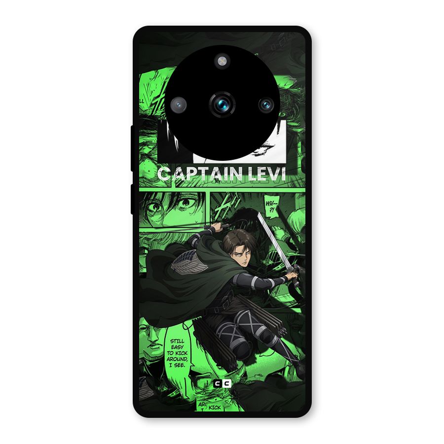captain Levi Stance Metal Back Case for Realme 11 Pro