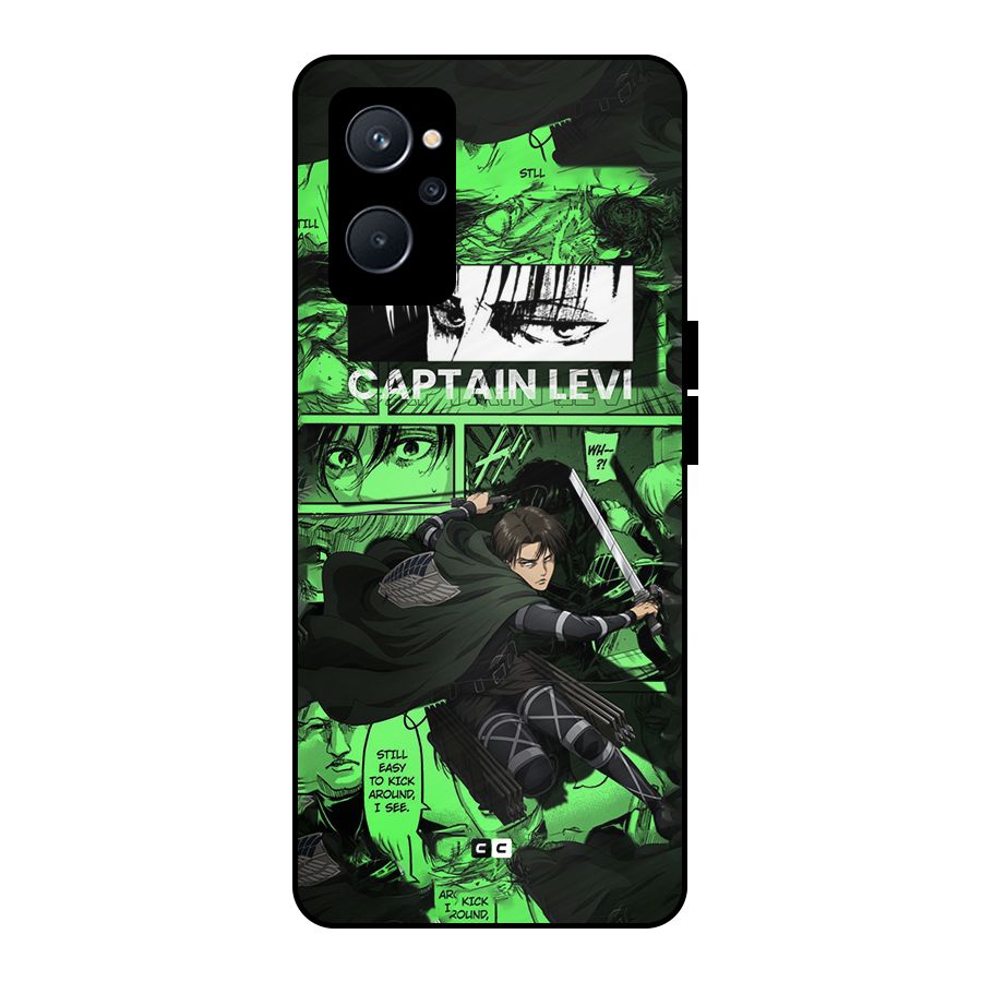 captain Levi Stance Metal Back Case for Realme 9i 5G