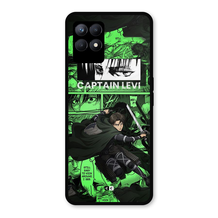 captain Levi Stance Metal Back Case for Realme Narzo 50
